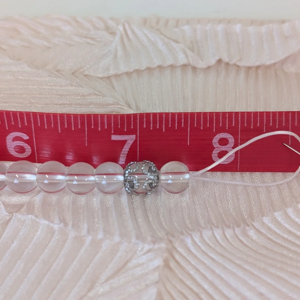 Clear Quartz Bracelet With Charm - Picture 10 of 10
